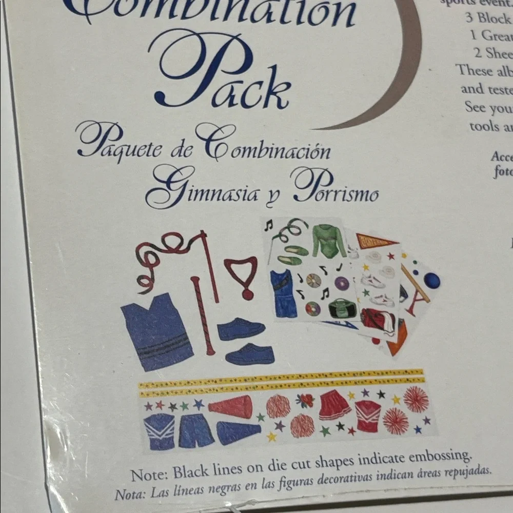 Creative Memories Collection Gymnastics & Cleerleading Combination Pack Stickers